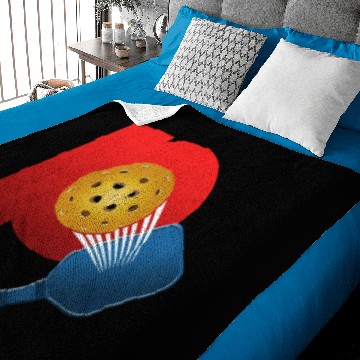 Discover Power Pickleball Simple Solid Pickleball Player Baby Blankets