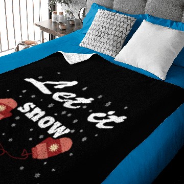 Discover Let it Snow - gloves - Merry Christmas Baby Blankets