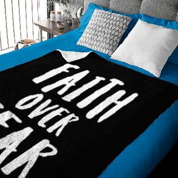 Discover Faith Over Fear Baby Blankets