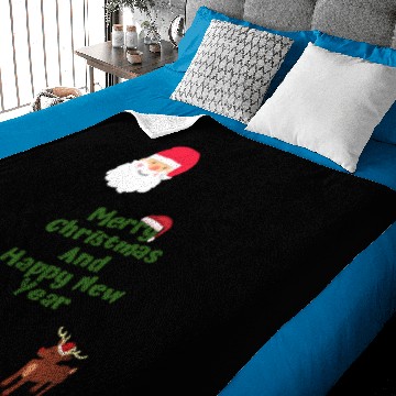 Discover Santa And Rudolph Baby Blankets