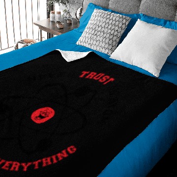 Discover Never Trust an Atom They Make Up Everything Baby Blankets