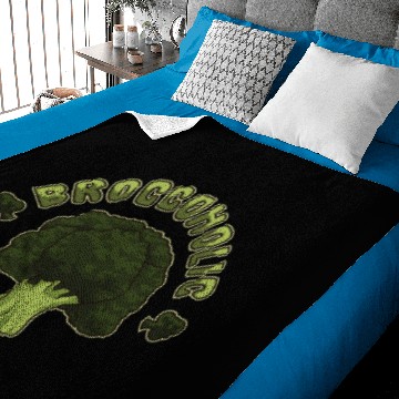 Discover Broccoholic - Broccoli Plant Vegan Vegetables Baby Blankets