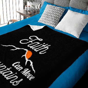 Discover Faith Can Move Mountains Baby Blankets
