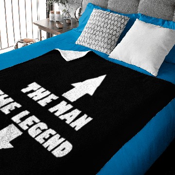 Discover THE MAN THE LEGEND Baby Blankets