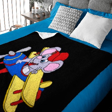 Discover HAND PAINTED AIRPLANE MOUSE Baby Blankets