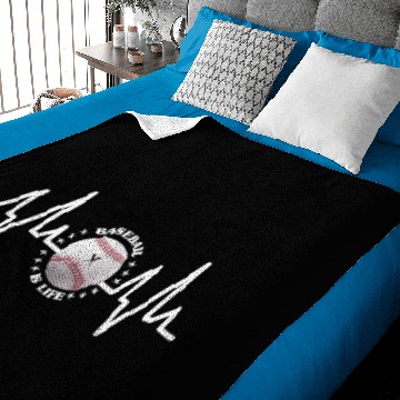 Discover Baseball Is Life Baby Blankets