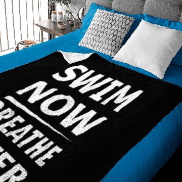 Discover Swimming, Swim, Funny, Swimmer Baby Blankets