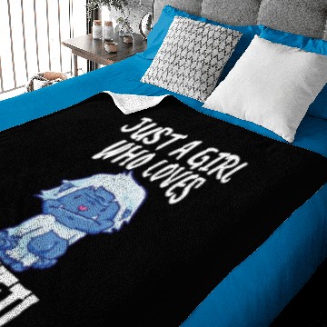 Discover Yeti Bigfoot Sasquatch Love Girls Baby Blankets