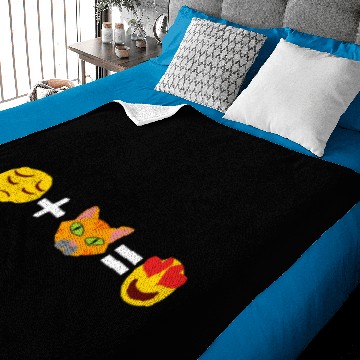 Discover Sad + Cat = Heart Pet Animals Kitten Design Baby Blankets