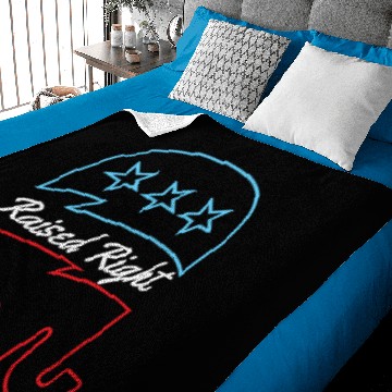 Discover Raised Right Pro American Design Baby Blankets