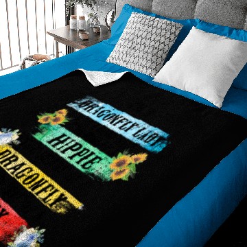 Discover Dragonfly Lady Baby Blankets