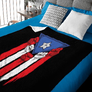 Discover Puerto Rico Flag - Boricua Raised Fists Baseball Jerseys Baby Blankets