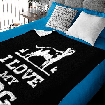Discover I love my Dog Baby Blankets