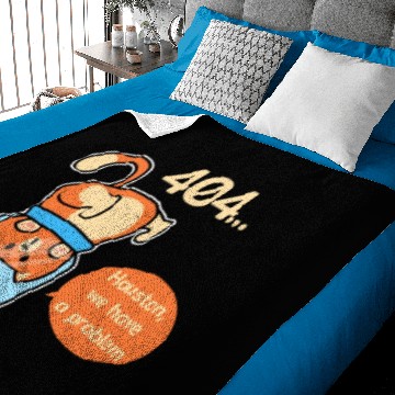 Discover Funny Cat Houston We Have A Problem Baby Blankets