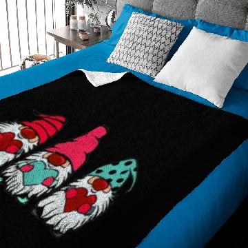 Discover Gnomes Valentines Baby Blankets