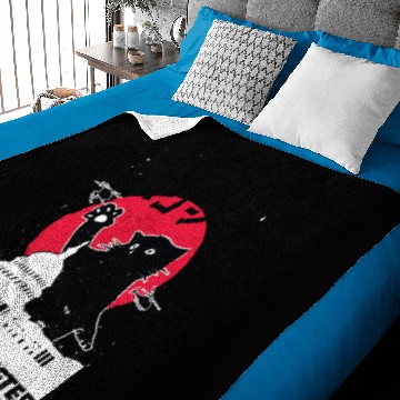 Discover Funny catzilla King of pawster hilarious cat gifts Baby Blankets