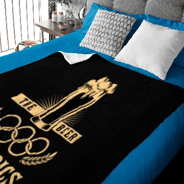 Discover Beer Olympics Drinking Team Baby Blankets