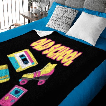 Discover Old School Retro Design Baby Blankets