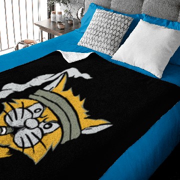 Discover Hipster Cat Smoking Baby Blankets