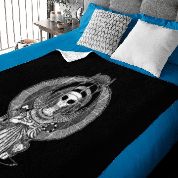 Discover The alien Nefertiti - Black version Baby Blankets