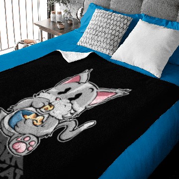 Discover Popcorn Cat Baby Blankets