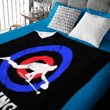 Discover curling idea gift curling winter sports Baby Blankets