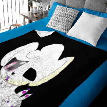 Discover Albino Galaxy wolf oc! Baby Blankets