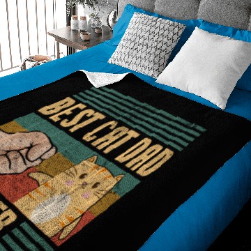 Discover Cats daddy cat best dad pet Baby Blankets