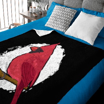 Discover Bird Watching Red Cardinal Baby Blankets
