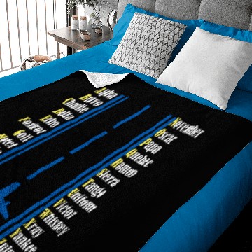 Discover Pilots Alphabet Pilot Baby Blankets