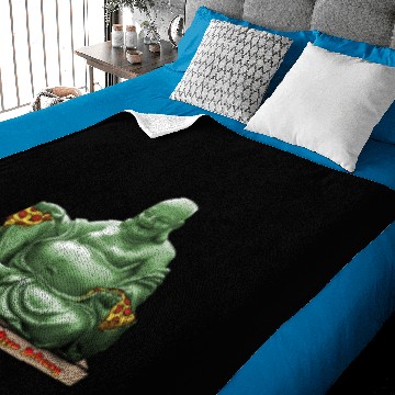 Discover Nirvana Pizza Delivery Baby Blankets