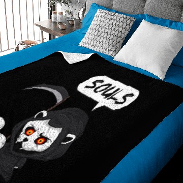 Discover Cat Souls evil dead funny Baby Blankets