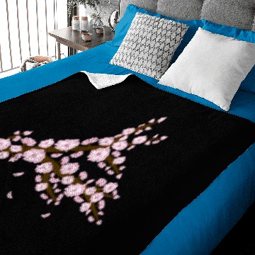 Discover Cute Cherry Blossom Branch, Sakura No Hana Baby Blankets