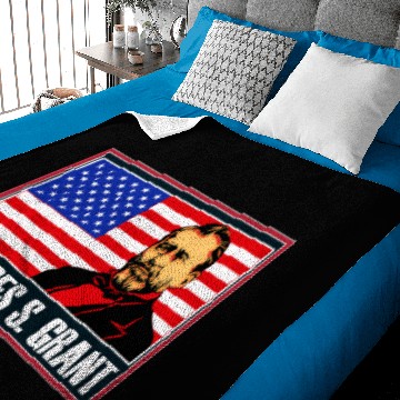 Discover Presidents day Grant Baby Blankets