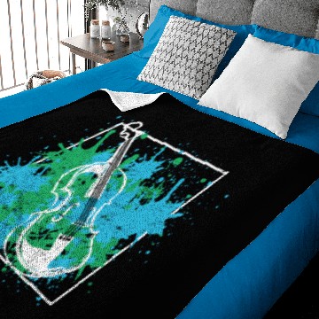 Discover Violin Player Violinist Baby Blankets