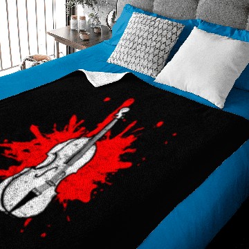 Discover Violin Player Violinist Baby Blankets