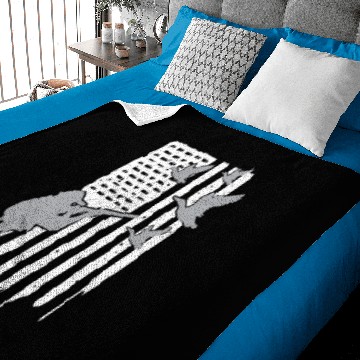 Discover American Flag Duck Hunting Baby Blankets