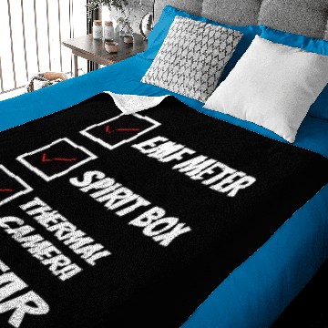 Discover Ghost Hunting Funny ghost Baby Blankets