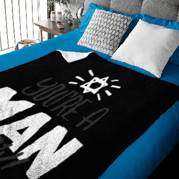 Discover Bar Mitzwa Miza saying Jewish Judaism celebration Baby Blankets