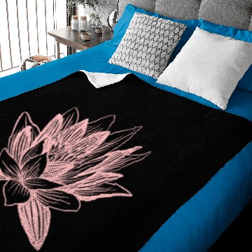 Discover Lotus Lotus Asian wellness symbol Baby Blankets