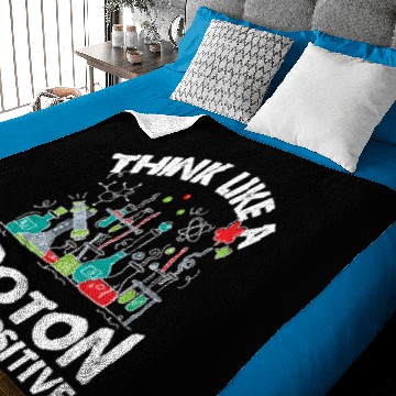 Discover Think like a proton - Atom, Physik Baby Blankets