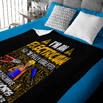 Discover Electrician construction site Baby Blankets