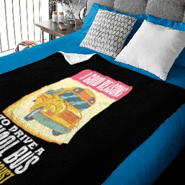 Discover Funny School Bus Driver Gift - June July August Baby Blankets