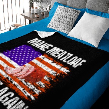 Discover Make Meatloaf Great Again Funny Chef USA Flag Baby Blankets