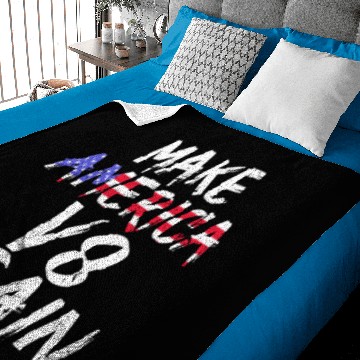Discover Make America V8 Again Muscle Car Drag Racing Trump Baby Blankets