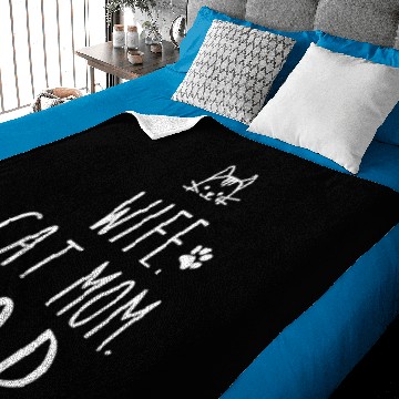 Discover WIFE. CAT MOM. DAD. Baby Blankets