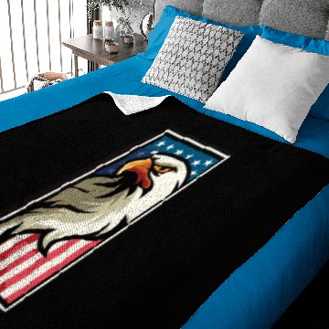 Discover American Flag and Bald eagle Emblem - Baby Blankets