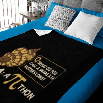 Discover Funny Math Humor Pi Day Algebra - Python Snake Baby Blankets