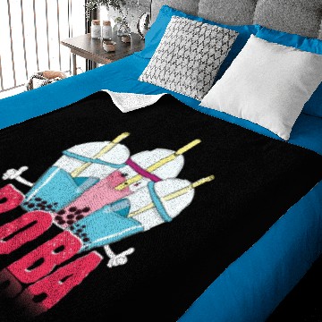 Discover Boba Pearl Milk Tea Baby Blankets