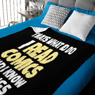 Discover COMIC BOOK READING: I Do Read Comics Baby Blankets